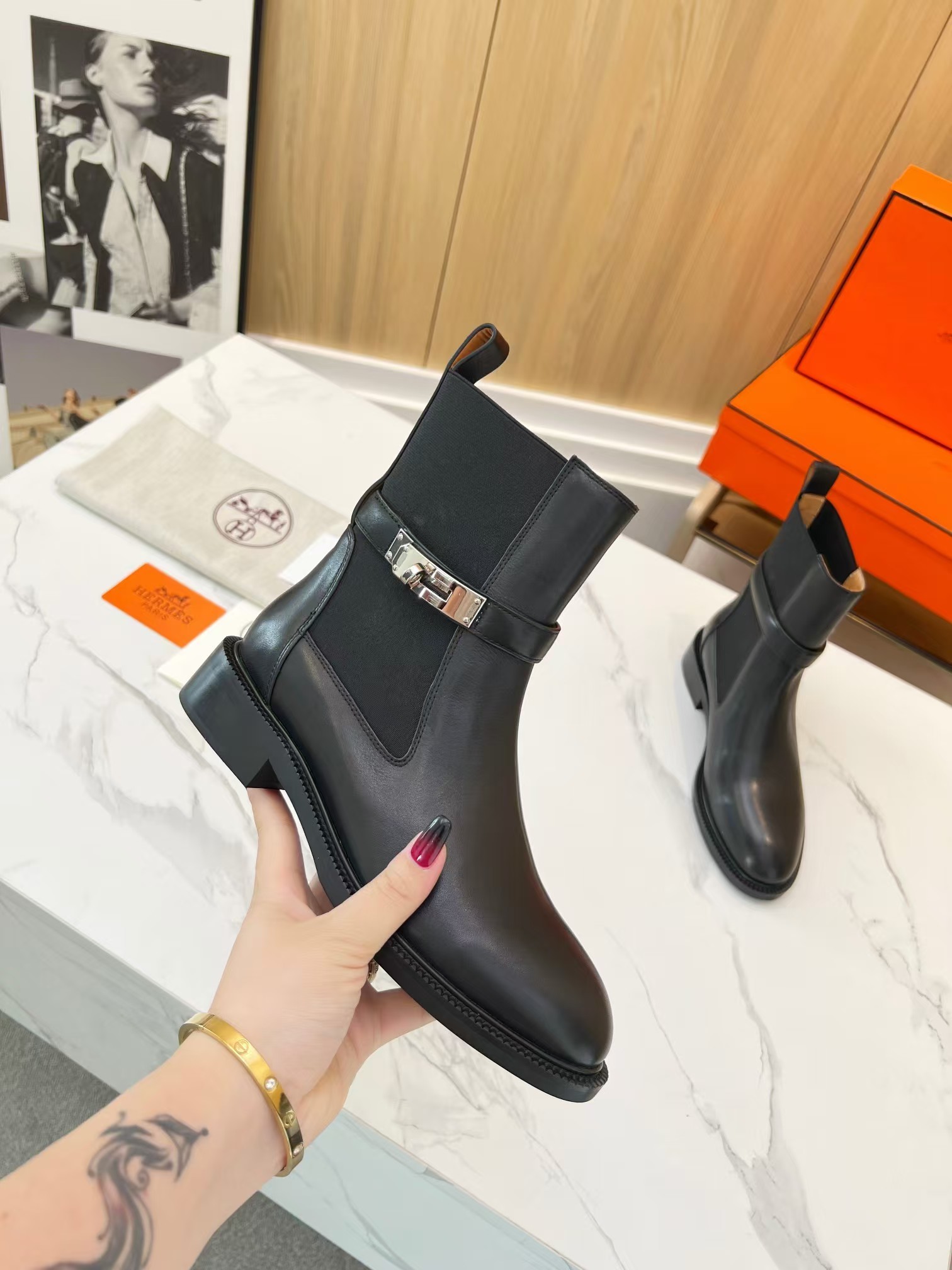 A-Grade High Quality Her-mes Boot