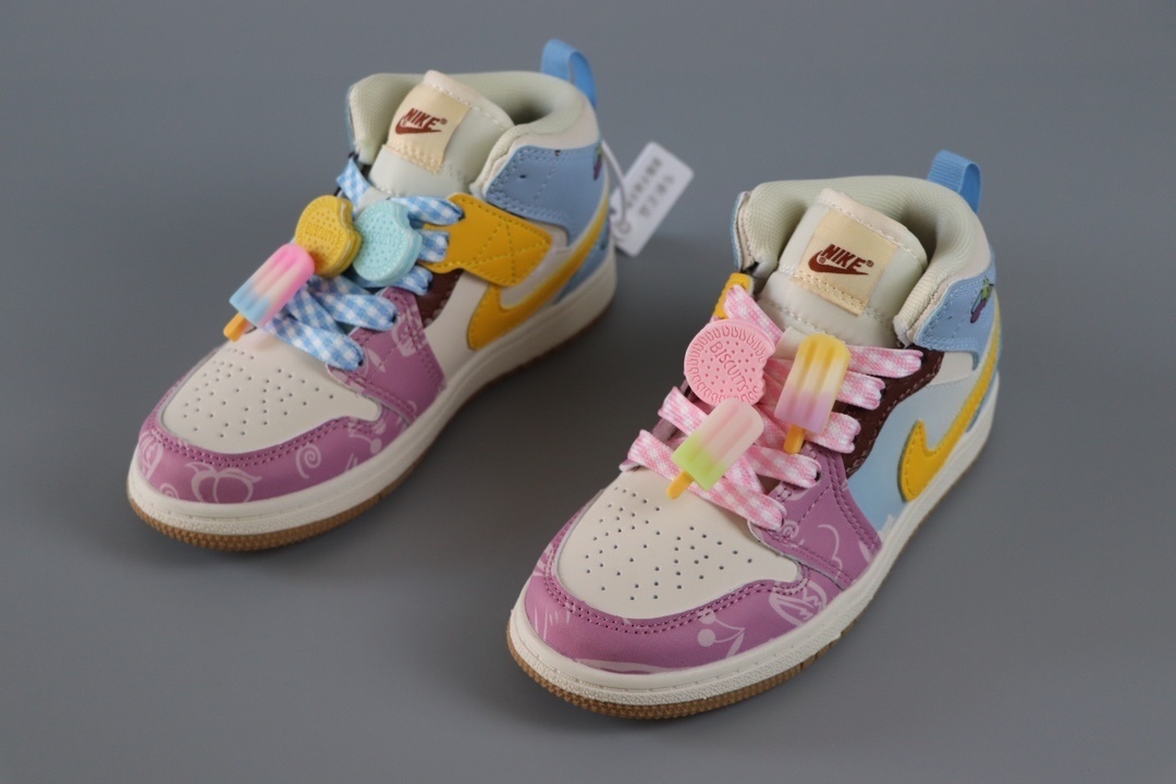 Jor-dan 1 Mid Kid #H-2021众h