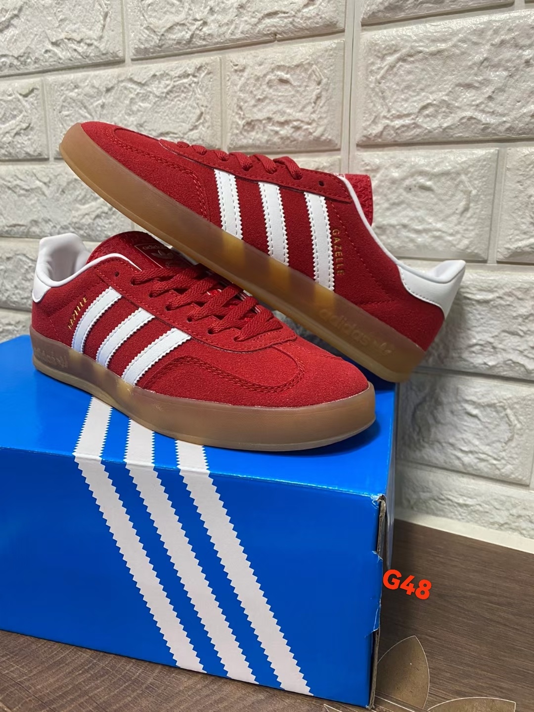 Adidas Originals Gazelle Indoor（G48 F15）