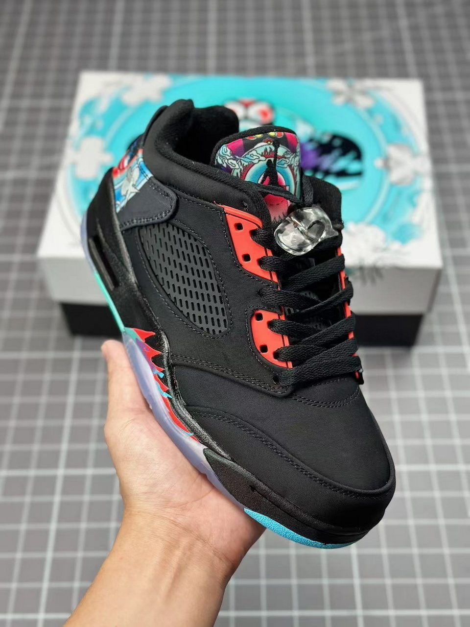 Jor-dan 5 Low #青