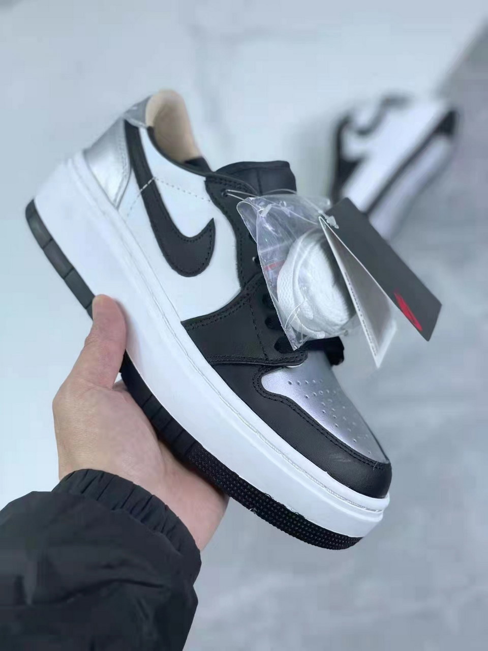 Jor-dan 1 Low Leather Thick Sole #章