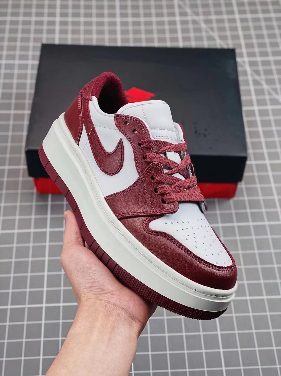 Jor-dan 1 Low Leather Thick Sole #章