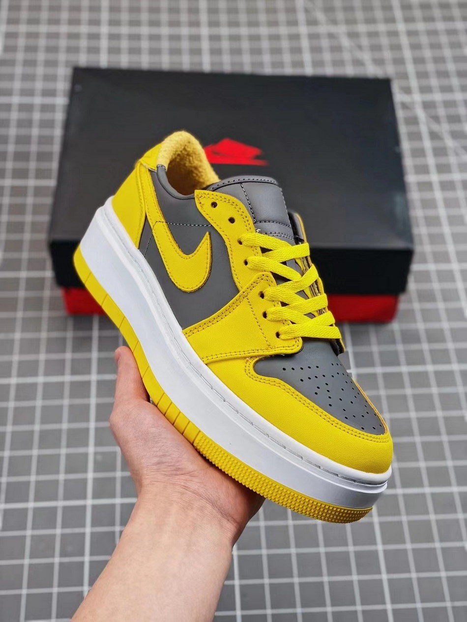Jor-dan 1 Low Leather Thick Sole #章
