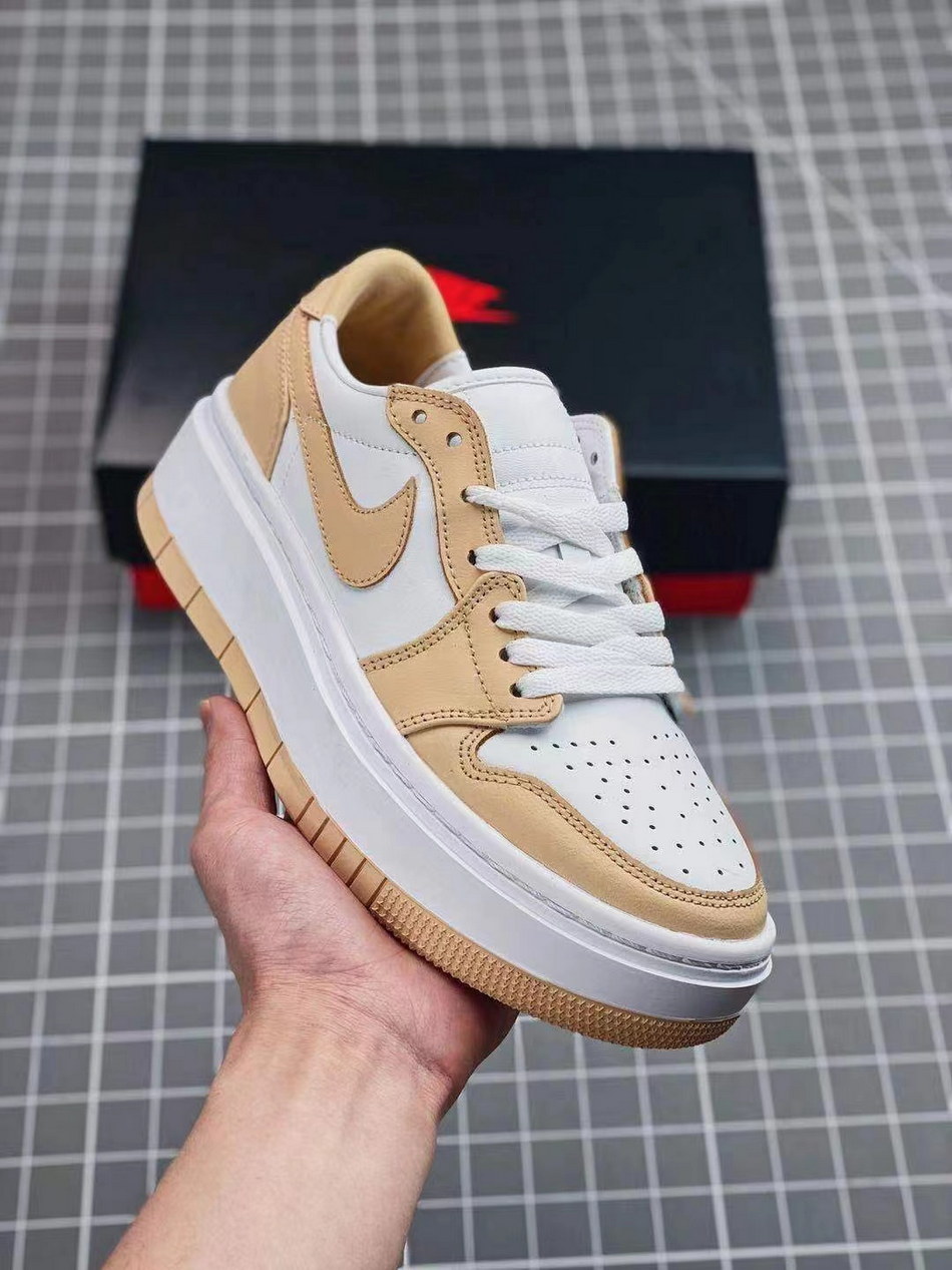 Jor-dan 1 Low Leather Thick Sole #章
