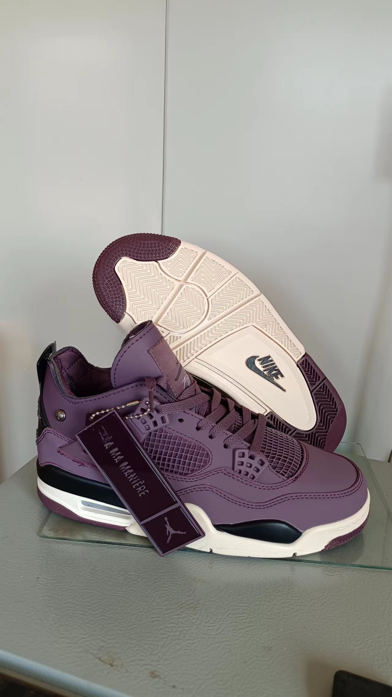 Jor-dan 4 Leather (H-j22)