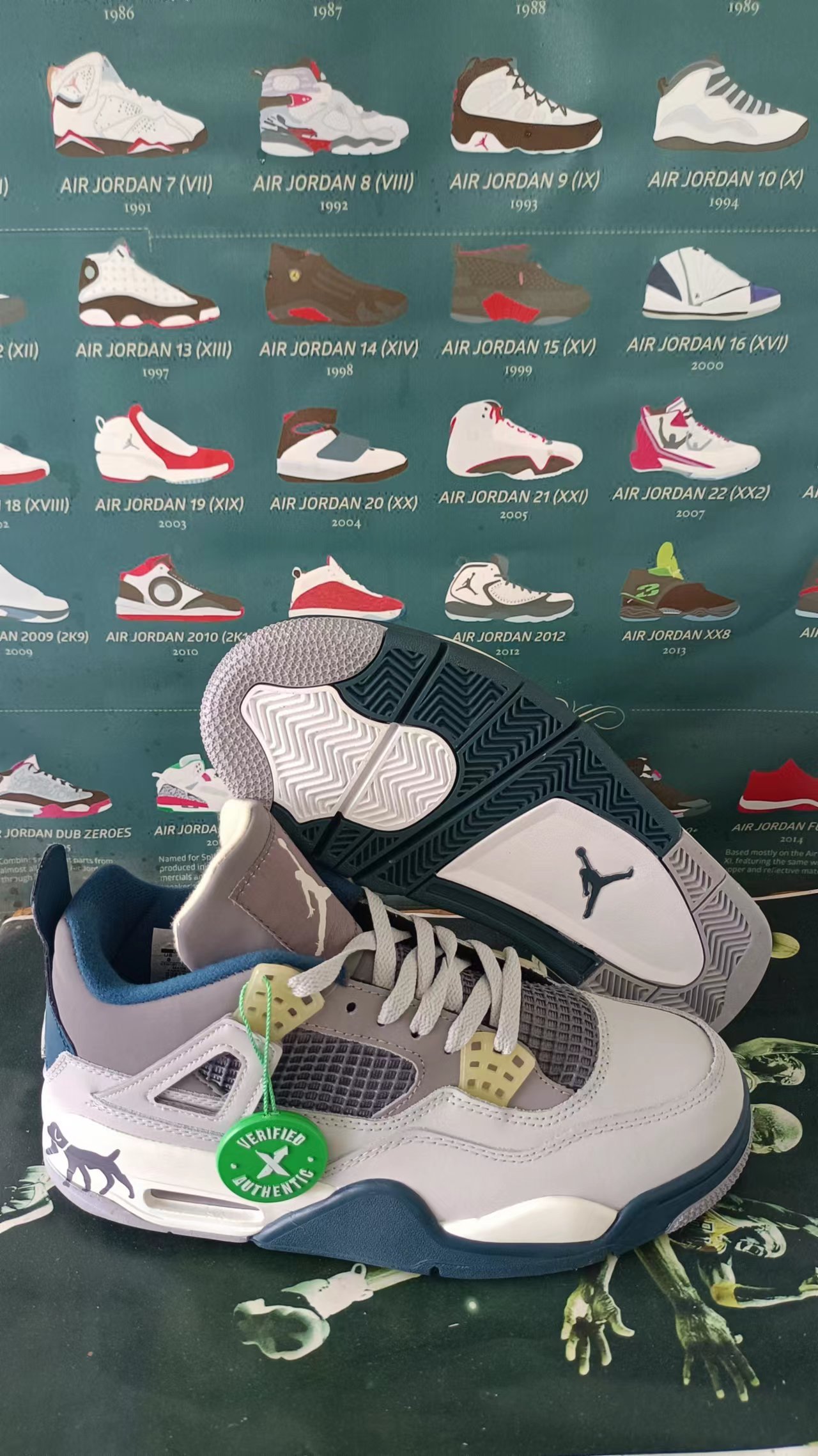 Jor-dan 4 Leather (H-j22)