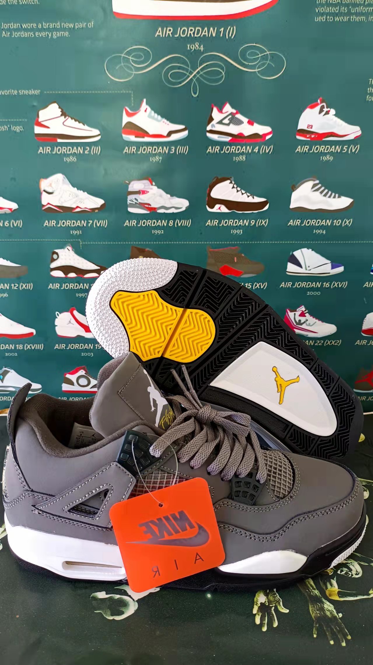 Jor-dan 4 Leather (H-j22)