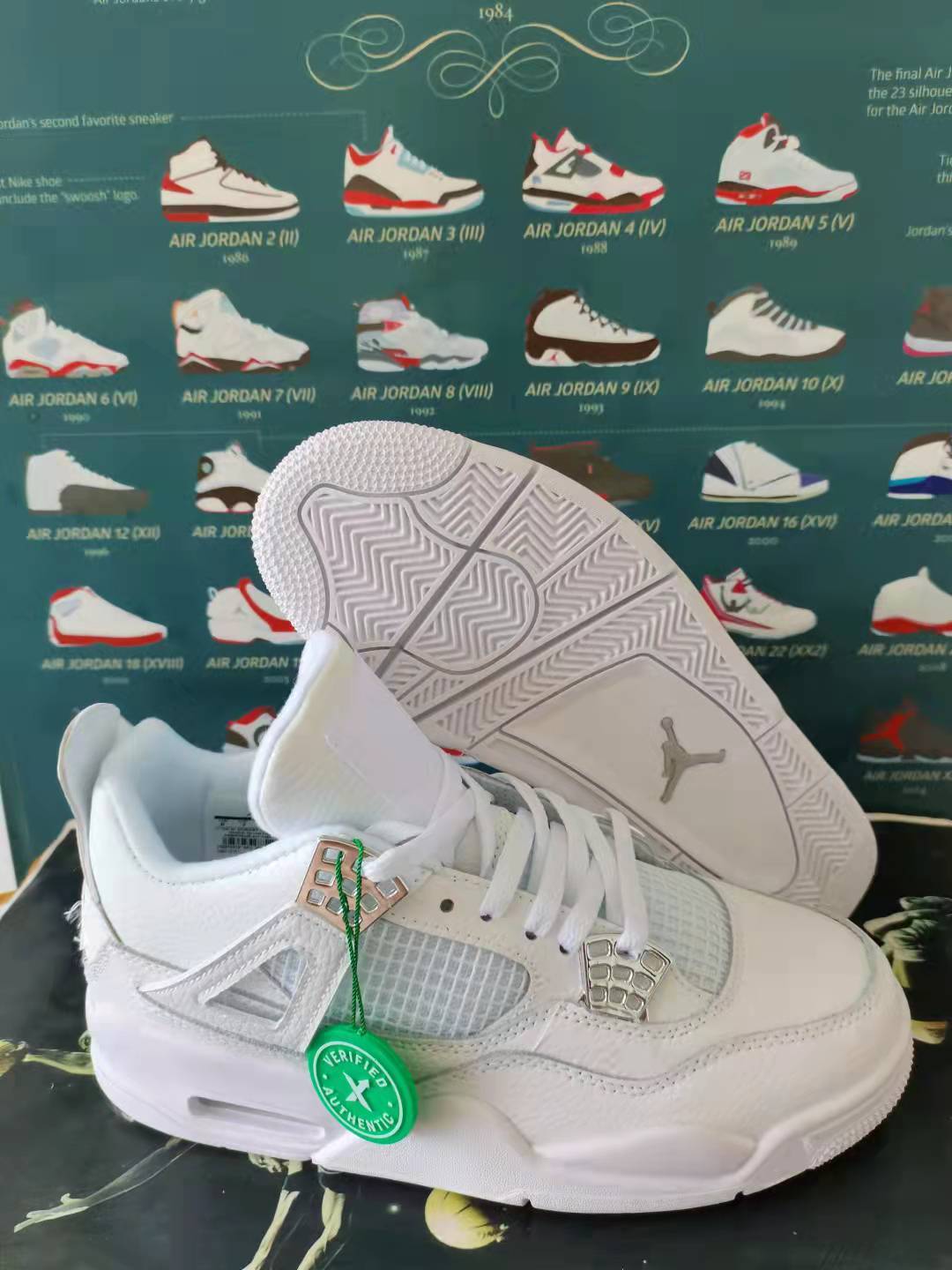 Jor-dan 4 Leather (H-j22)
